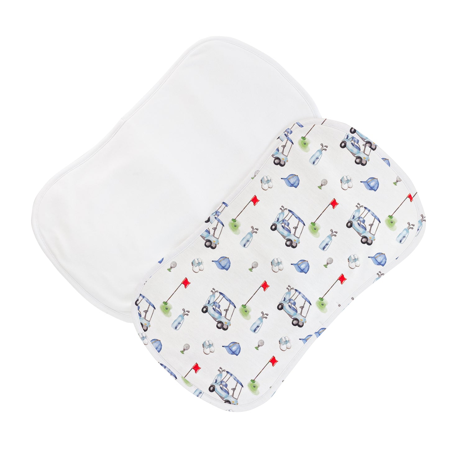 Golf Club Burp Cloth Set | Blue