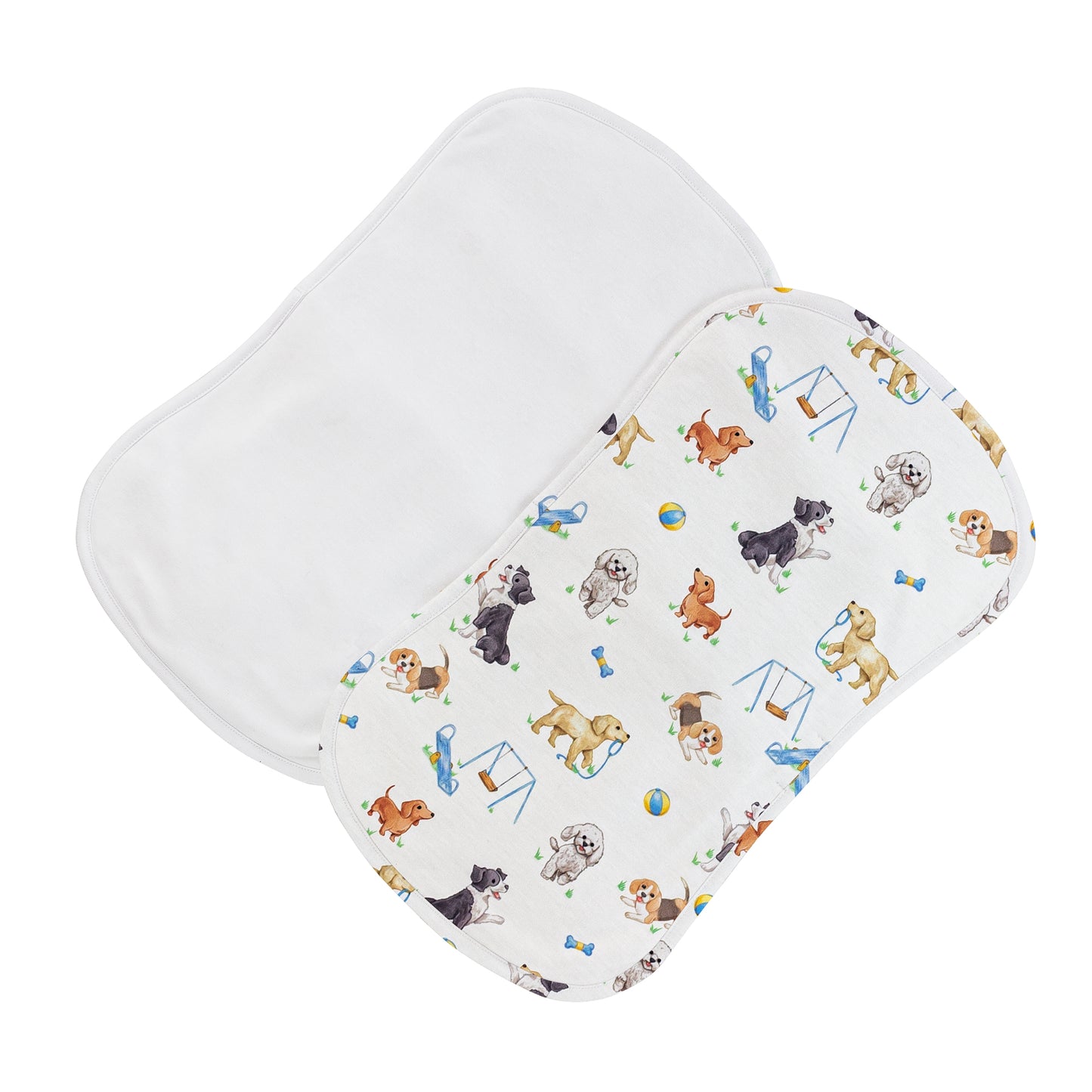Doggie Park Burp Cloth Set