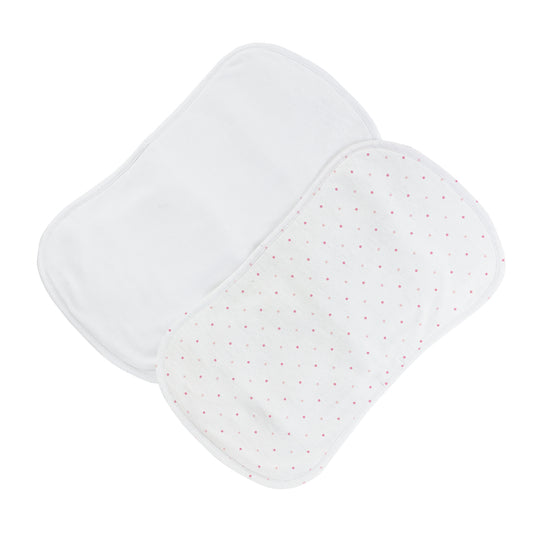 Pink Dots Burp Cloth Set