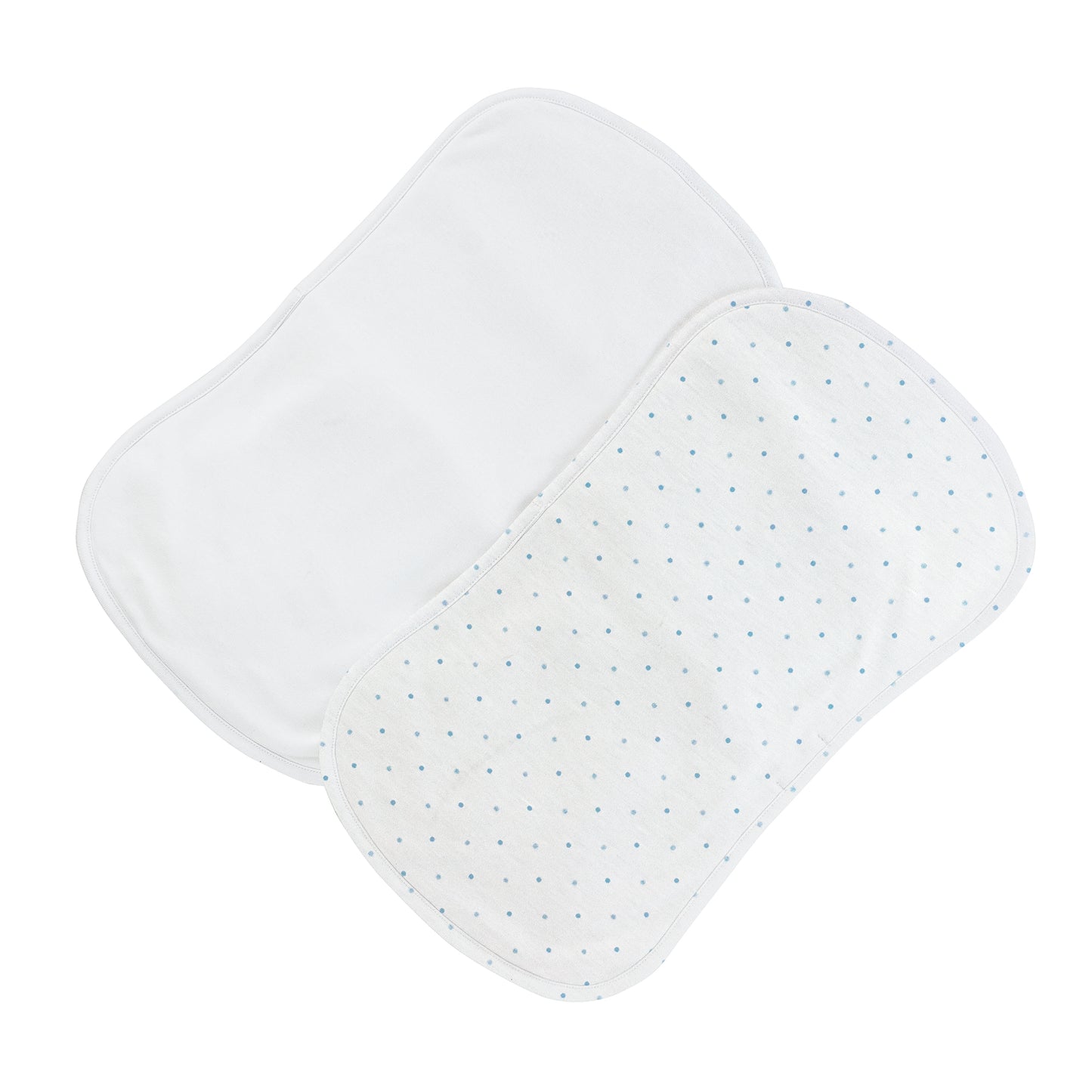 Blue Dots Burp Cloth Set