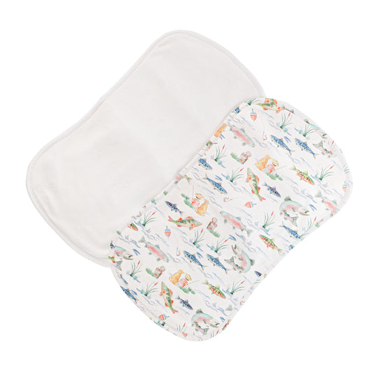 Gone Fishing Burp Cloth Set
