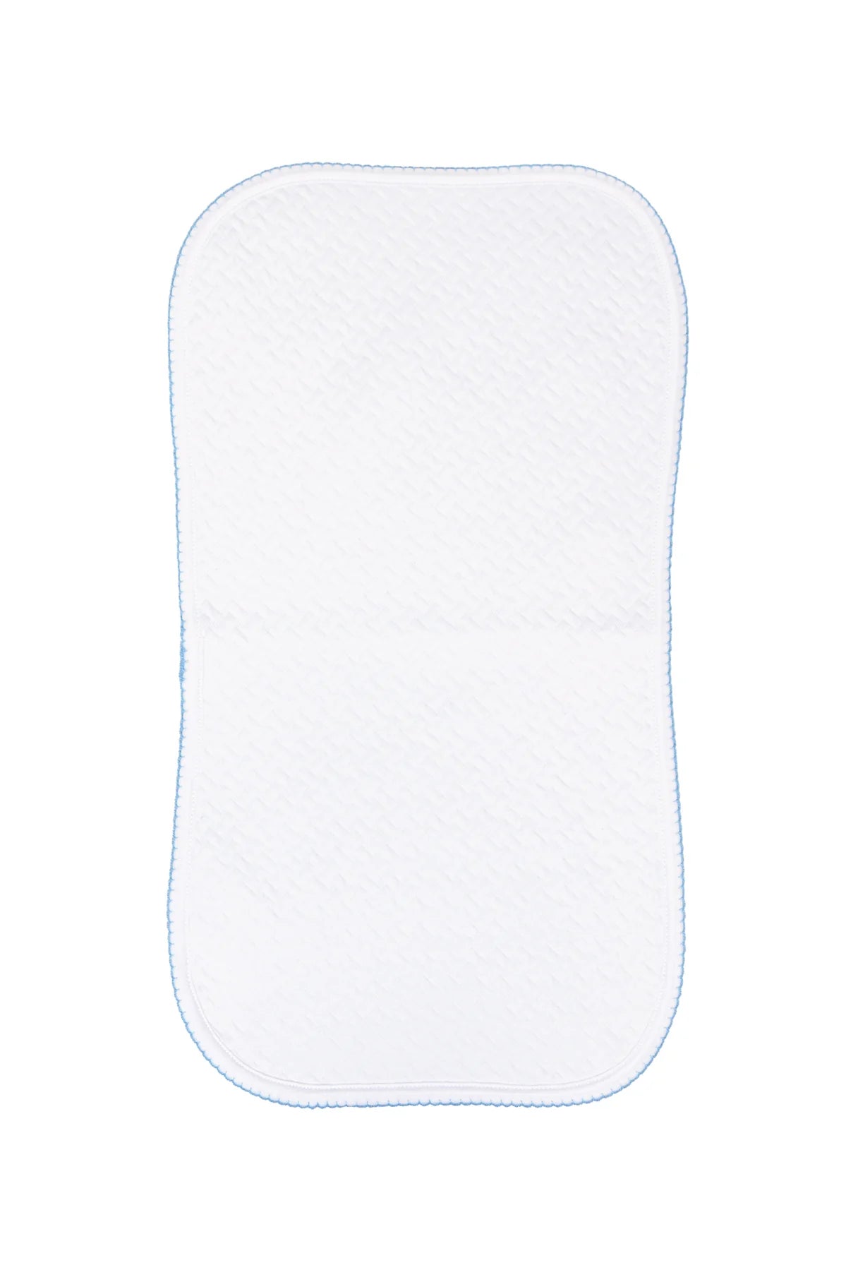 Basket Weave Baby Burp Cloth | Blue