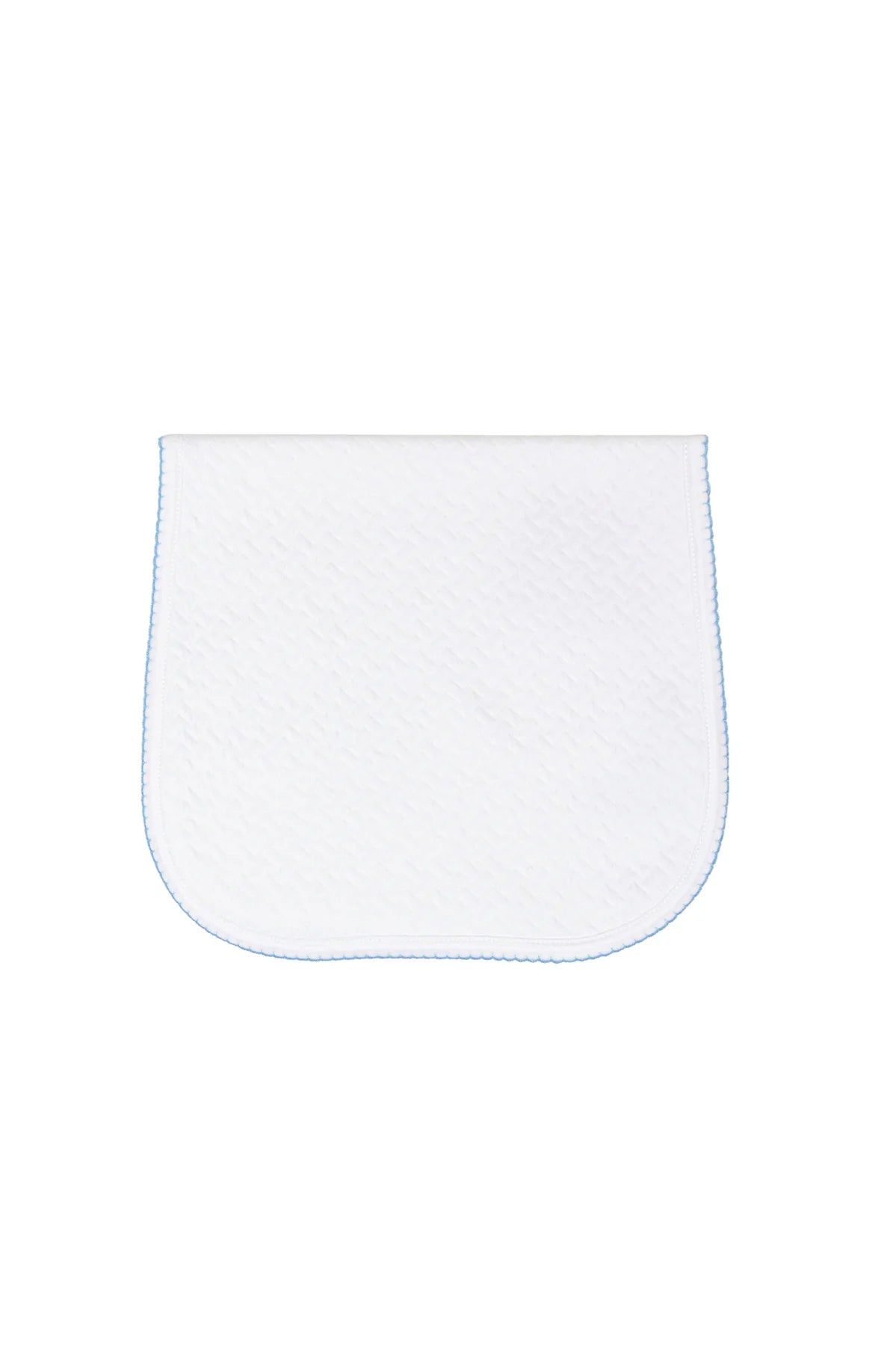 Basket Weave Baby Burp Cloth | Blue