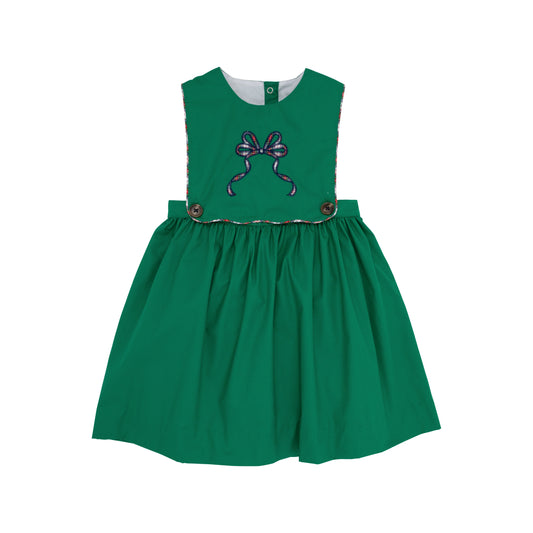 Brady Button In Dress | Kiawah Kelly Green with Merritt Park Plaid