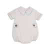 Brentley Bubble | Keeneland Khaki Oxford Stripe with Beale Street Blue