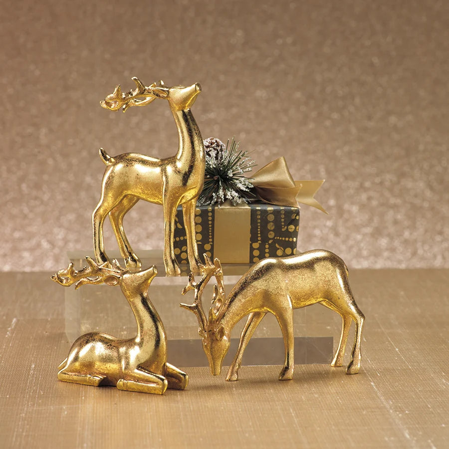 Decorative Gold Reindeer | Assorted