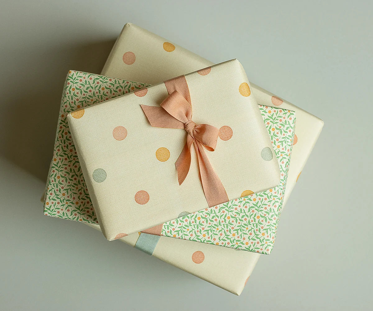 Maileg Gift wrap, 10 m | Multi dots