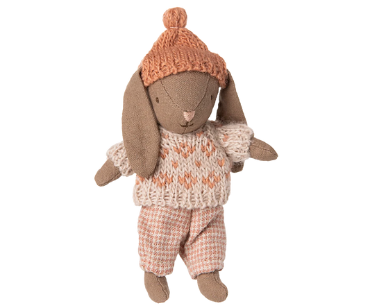Winter bunny, Micro | Brown/Rose