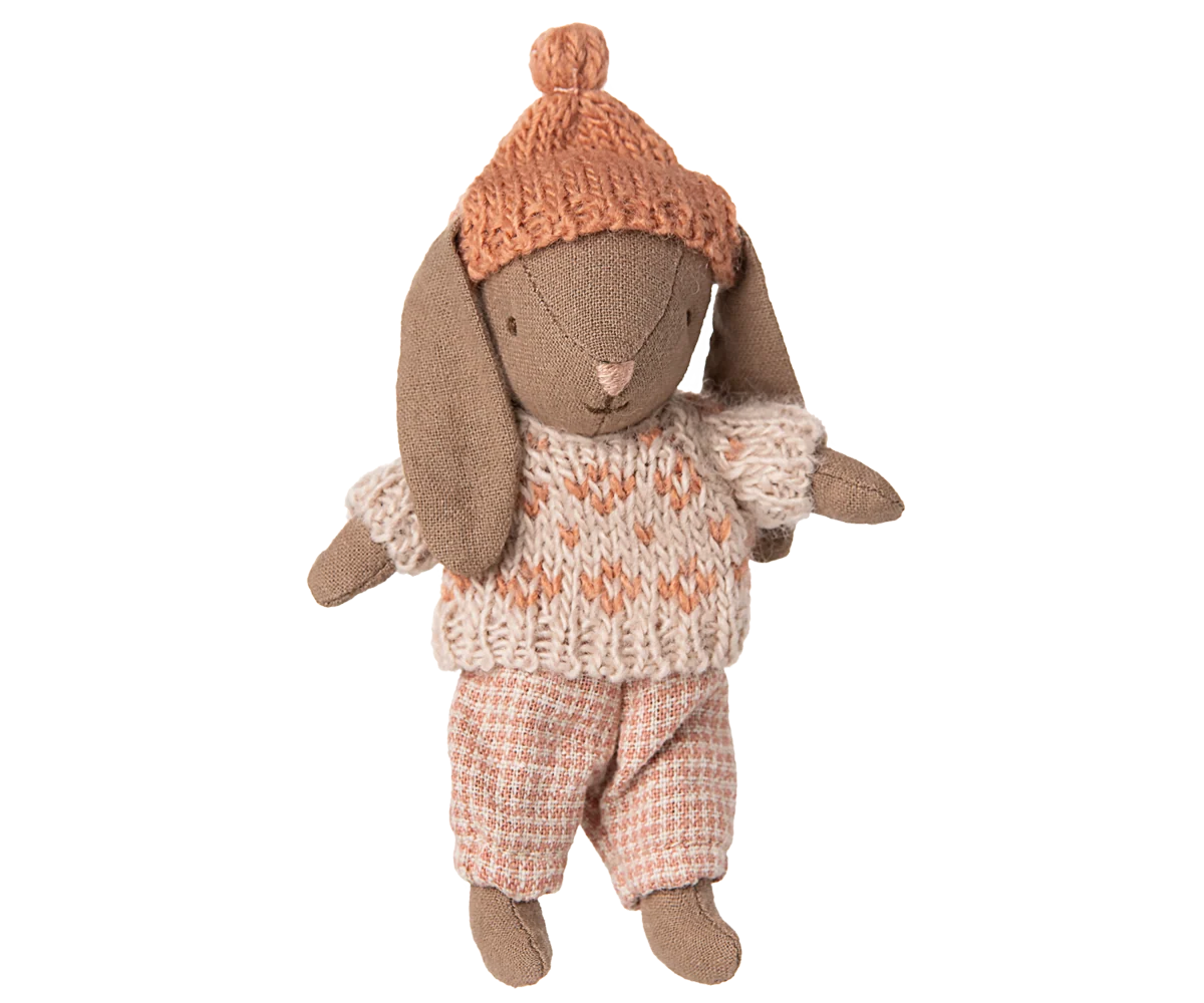 Winter bunny, Micro | Brown/Rose