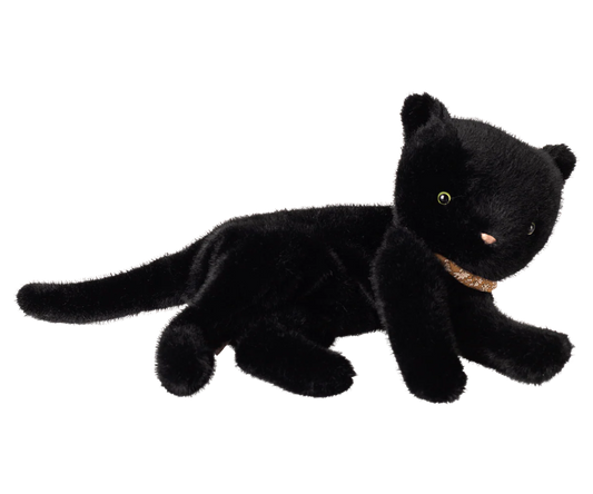 Sleeping Kitten Plush | Medium | Black