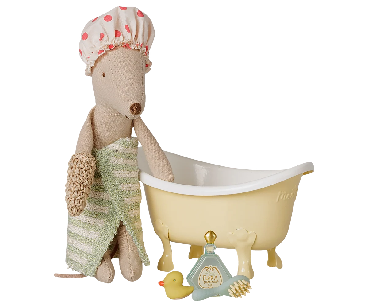 Bathtub Set, Mouse | Yellow
