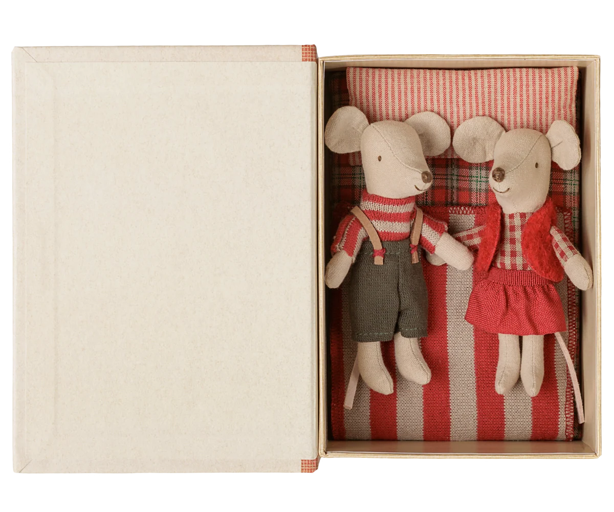 Christmas Twin Mice | Little Sister and Brother in Book