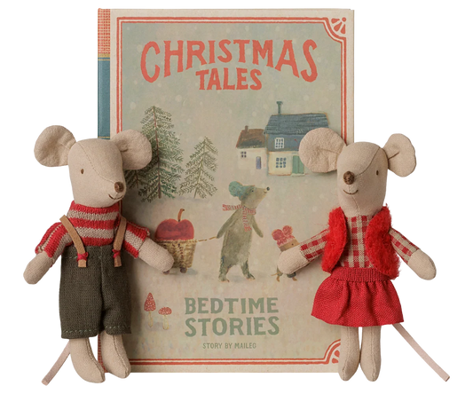 Christmas Twin Mice | Little Sister and Brother in Book