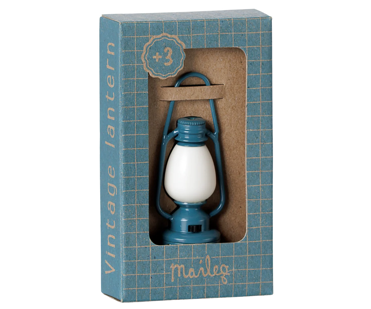 Vintage lantern, Mouse | Blue
