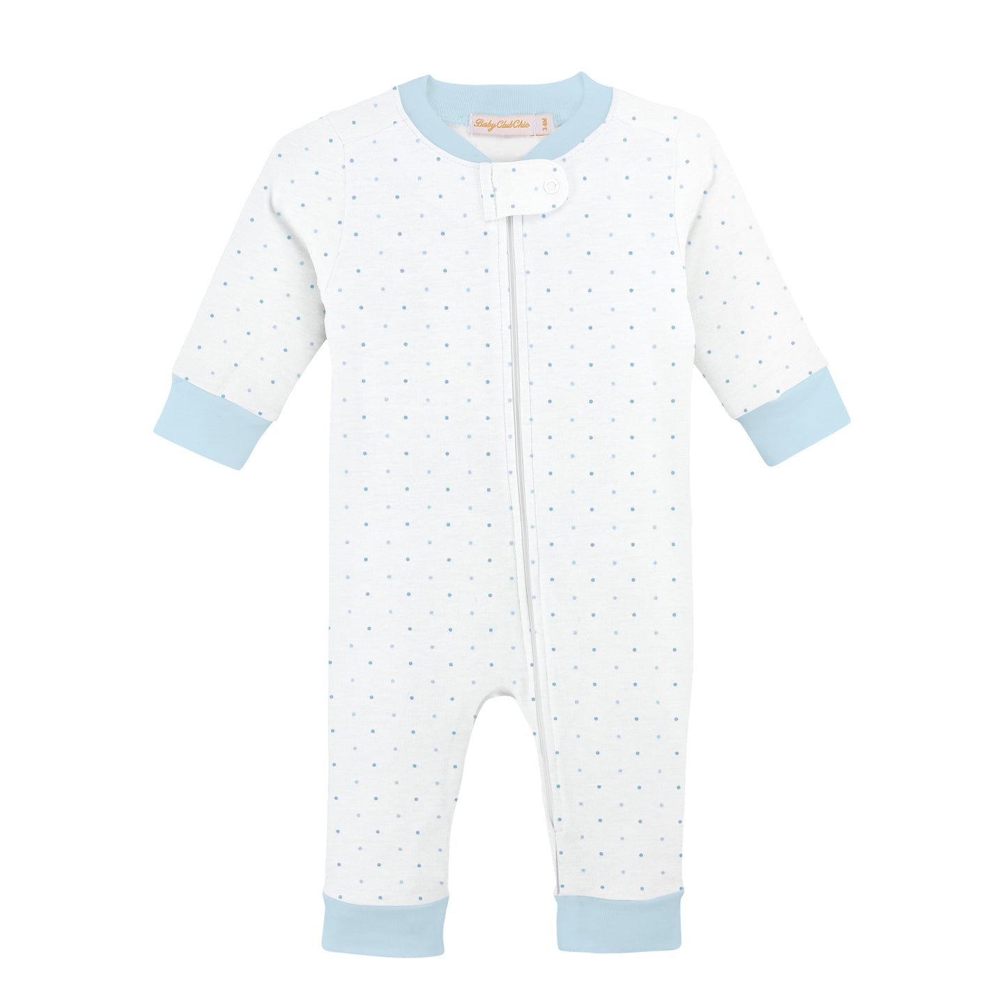 Blue Dots Zipped Coverall