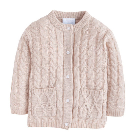 Classic Cashmere Blend Cardigan | Oatmeal
