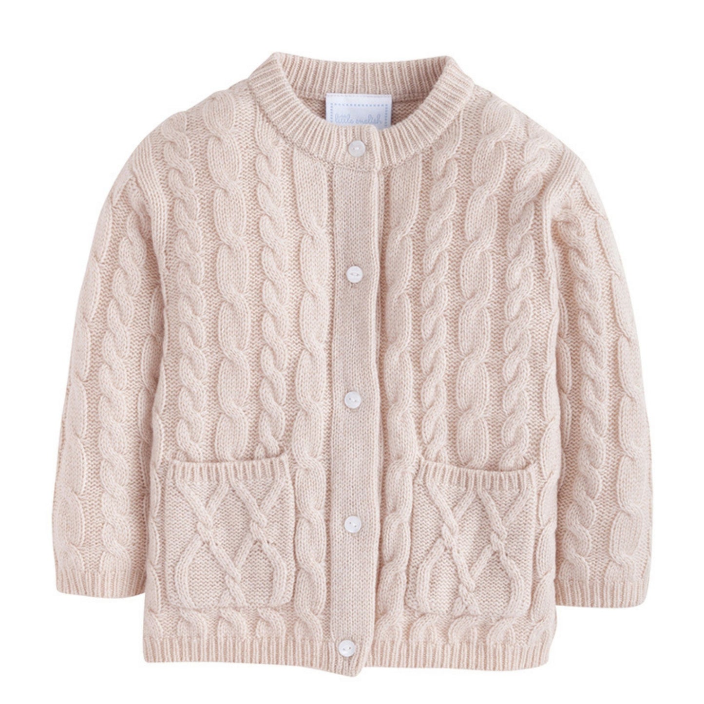 Classic Cashmere Blend Cardigan | Oatmeal