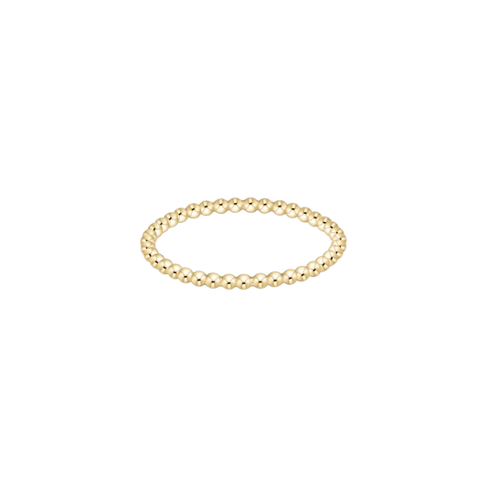 Classic Gold 1.5mm Bead Ring