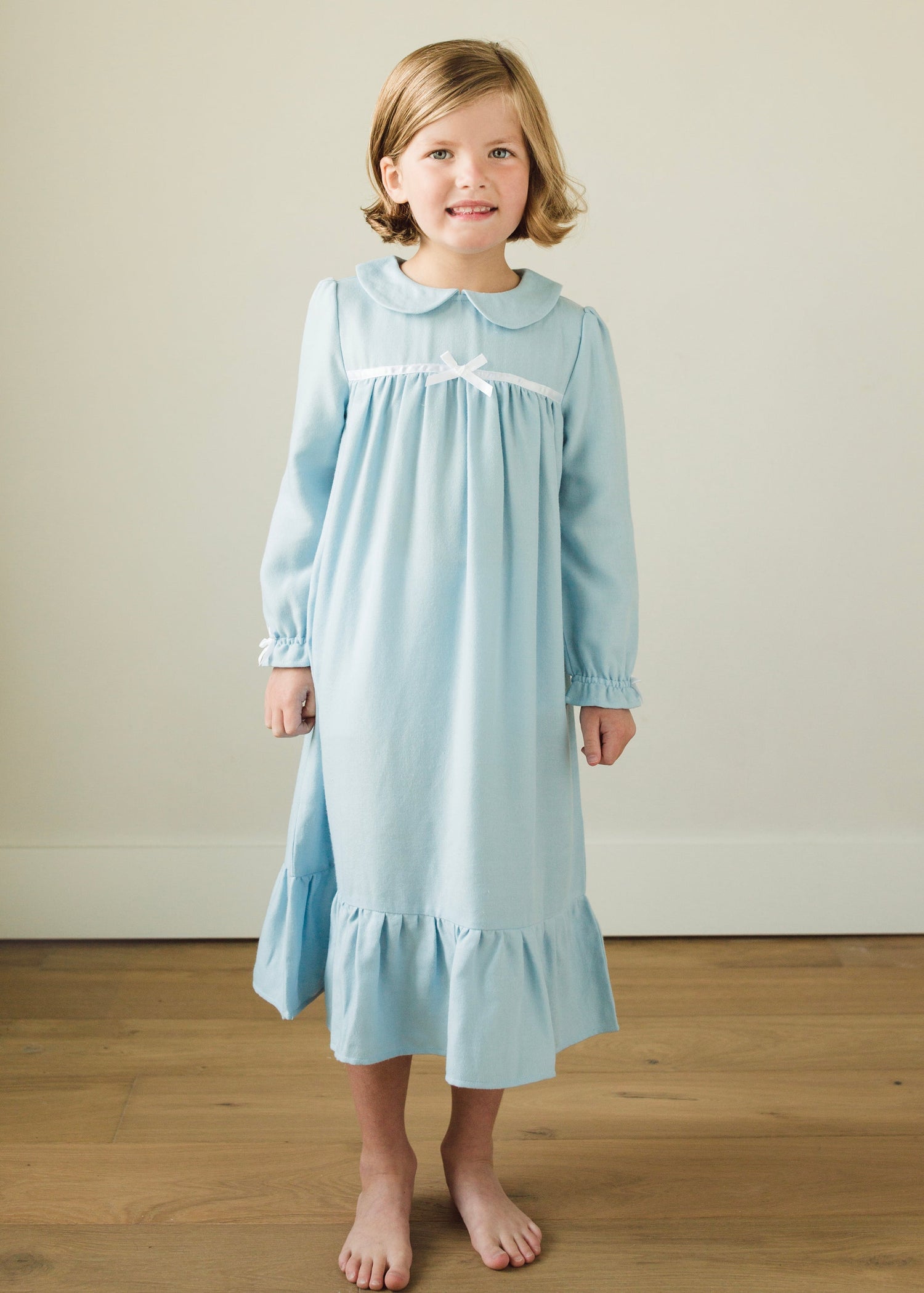 light blue nightgown dress Pure Silk Spaghetti Strap Nightgown Slip Dress In Pale Blue S