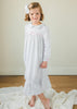 Classic Nightgown | White with Light Pink Bow