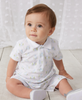 Cottontail Hollows Blue Short Print Playsuit