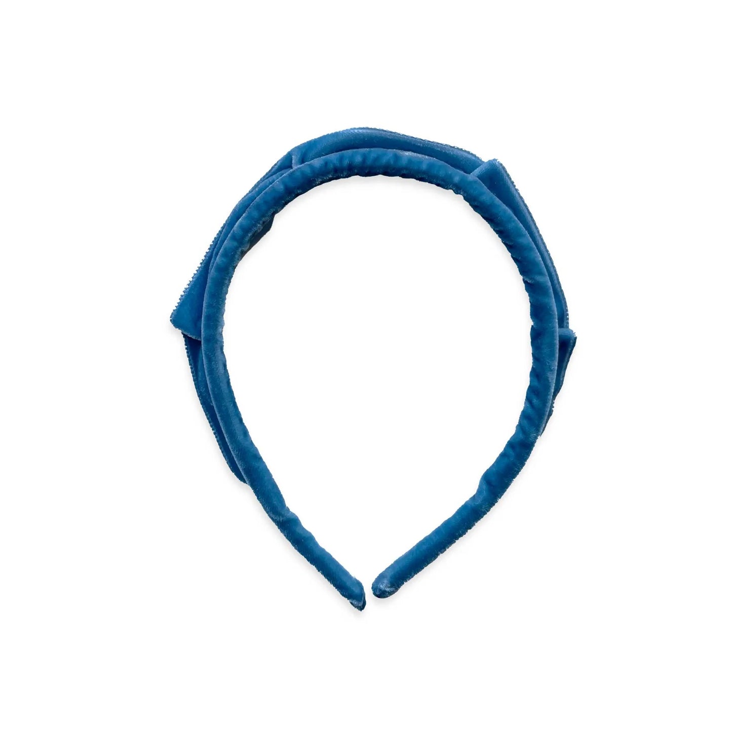 Velvet Crown Headband | French Blue