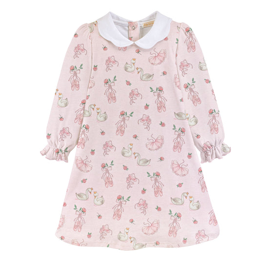 Twinkle Toes Dress w/Scalloped Collar