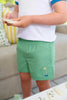 Sheffield Shorts | Gibson Island Green with Golf Embroidery