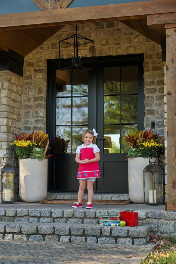 Jillian Jumper Set | Windowpane & ABC Applique