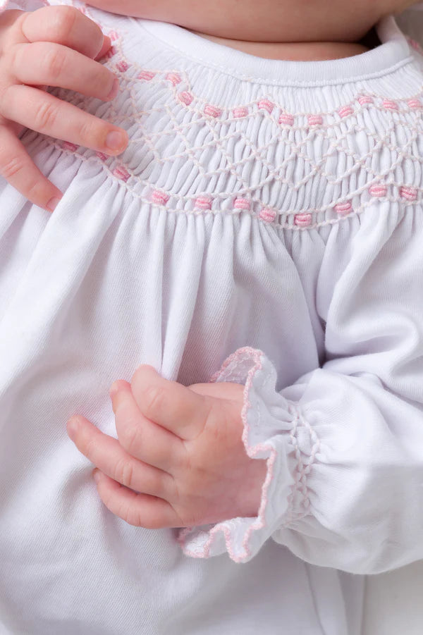 Sweetly Smocked Greeting Gown | Pink