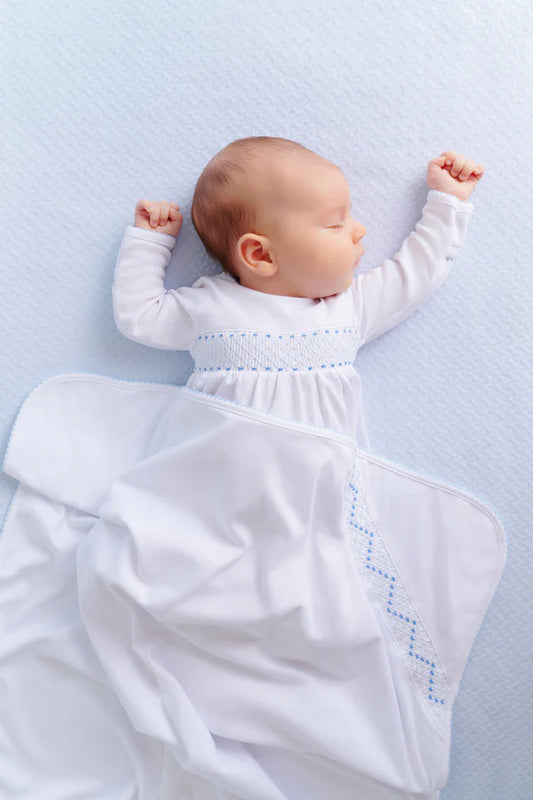 Sweetly Smocked Greeting Gown | Blue