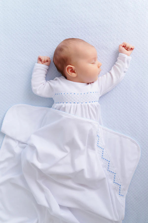 Sweetly Smocked Greeting Gown | Blue