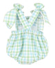 Pastel Plaid Sunsuit | Blue/Green