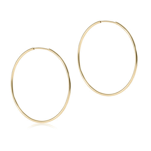 endless gold hoop | 1.75"