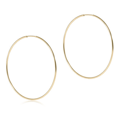 endless gold hoop | 2"