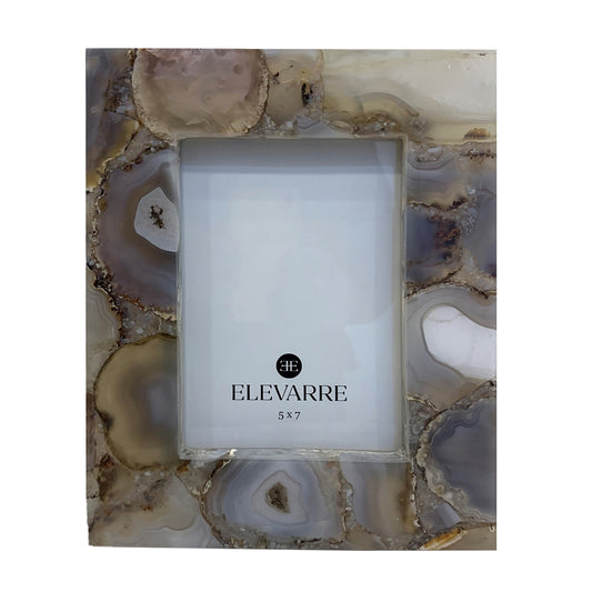 Mankato Grey Agate Photo Frame | 5x7