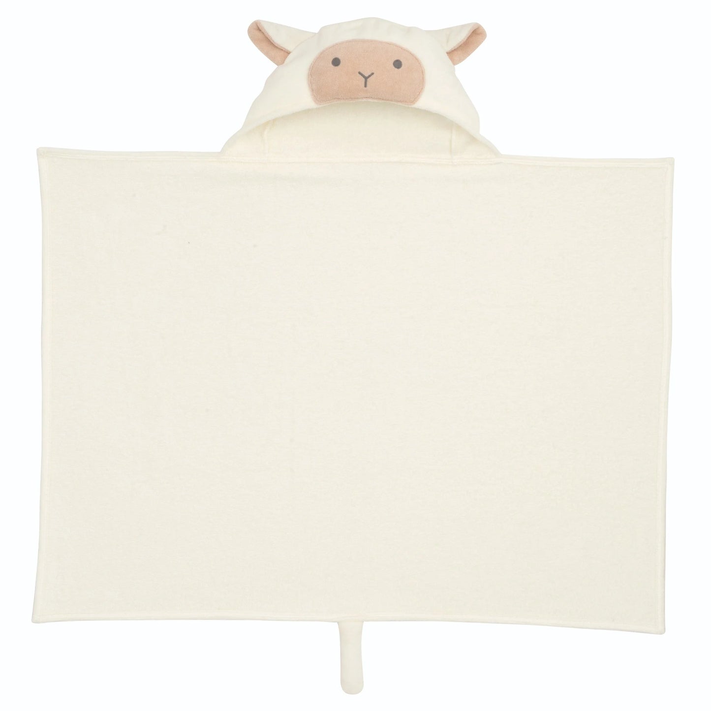 Hooded Bath Wrap | Cream Lambie
