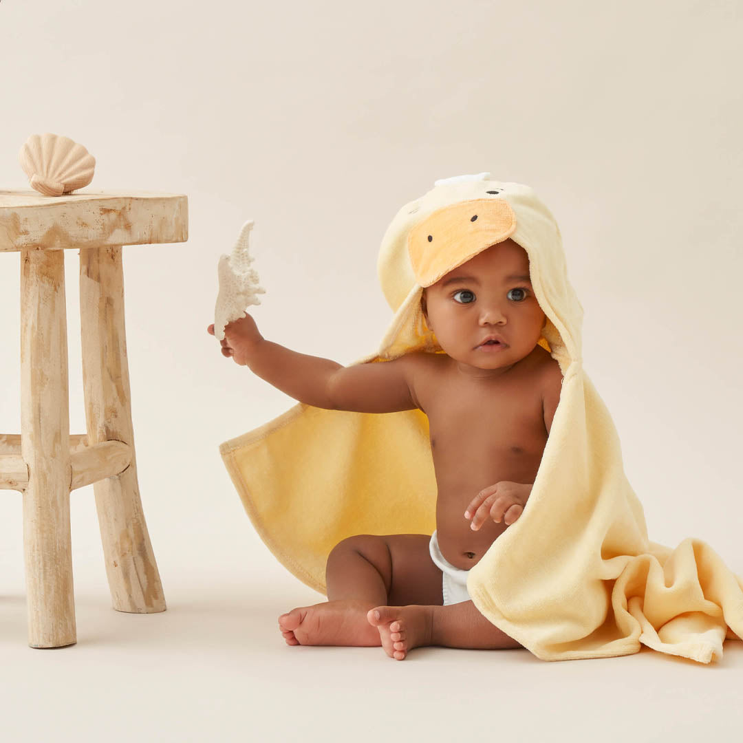 Hooded Bath Wrap | Yellow Ducky