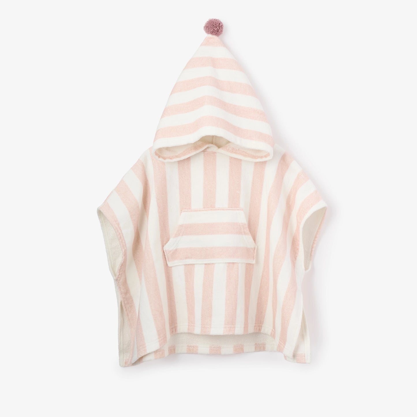 Beach Poncho Coverup | Pale Pink Stripe | One Size