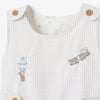 Up & Away Embroidered Gray Seersucker Jon Jon