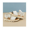 Ella Scalloped Sandal | Whte