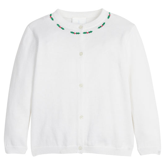 Embroidered Essential Cardigan | Holly