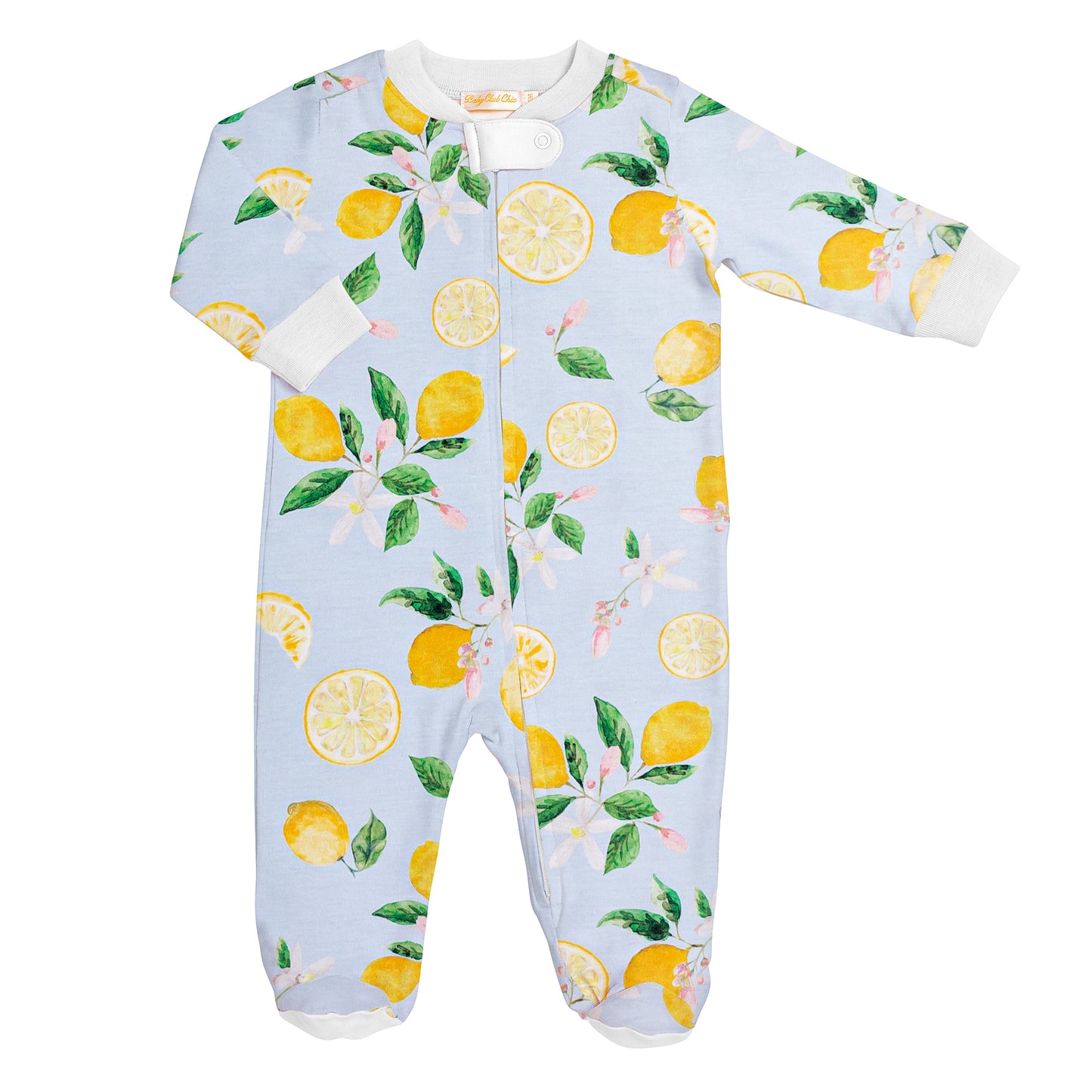 Lemonade | Blue Zipped Footie