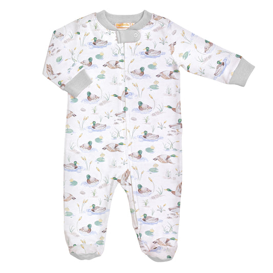 Mallard Ducks Zipped Footie