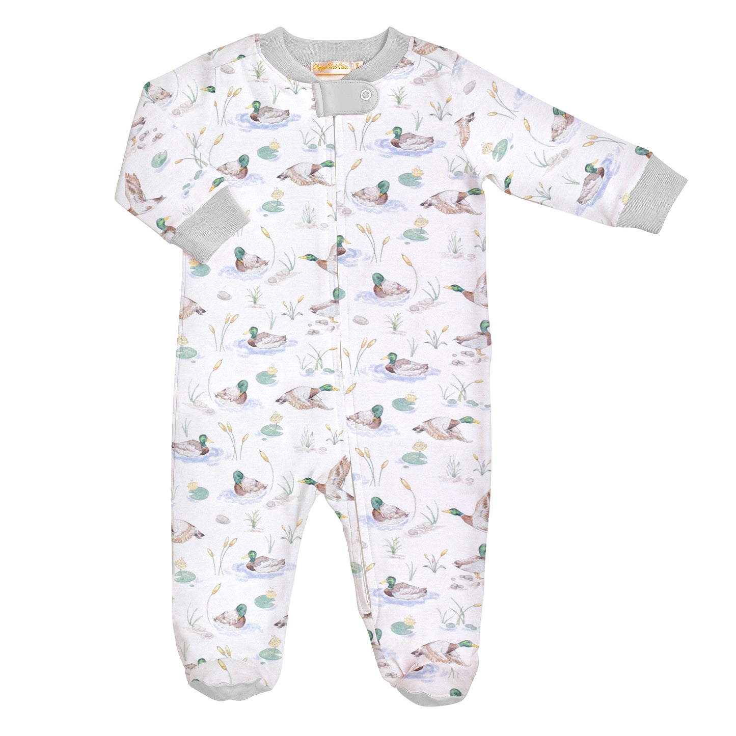 Mallard Ducks Zipped Footie