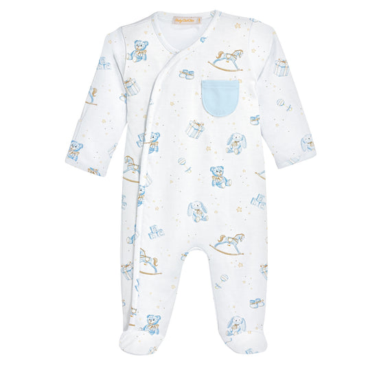 Toys Blue Crossed Footie