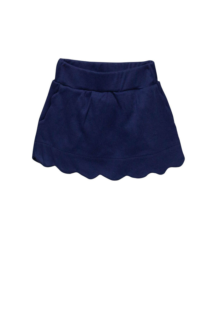Scalloped Skirt/Skort | Navy