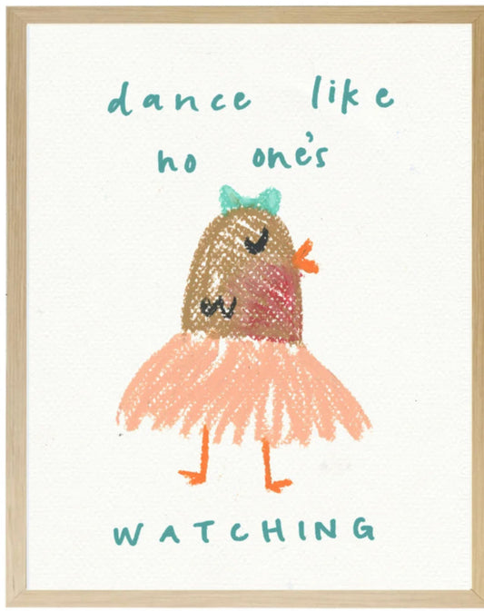 Dance Bird w/ Tutu | Pastels | 12x16