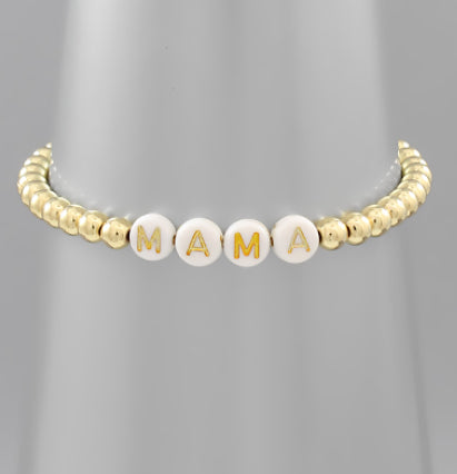 MAMA Bead + Ball Bracelet