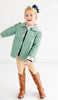 Carlyle Quilted Coat | Gallatin Green With Brass Buttons